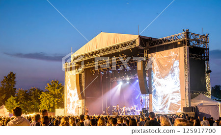 Summer outdoor music festival Summer outdoor music festival 125917700