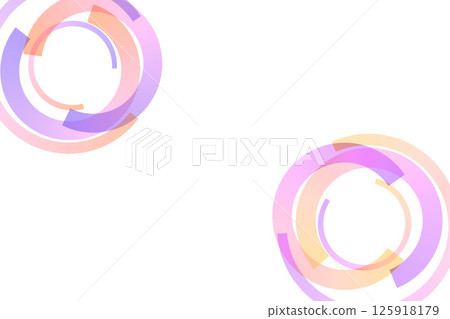 Geometric shapes, circles, gradients, abstract, white background 125918179