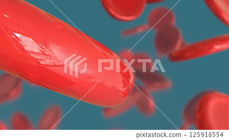 The Blood cell for health or sci concept 3d rendering. 125918554