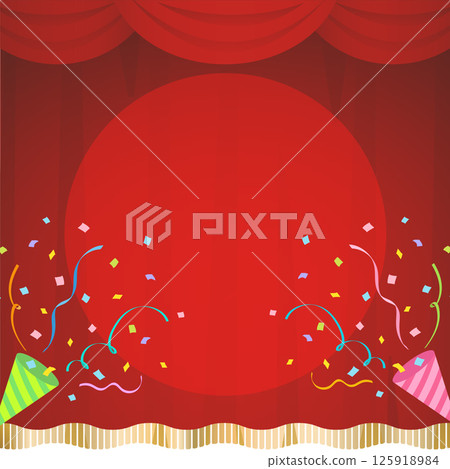 Stage curtains and crackers Stage curtains and crackers 125918984