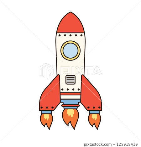 ROCKET vehicle icon doodle cute line illustration single symbol simple minimal clean flat transportation city doodle ROCKET vehicle icon doodle cute line illustration single symbol simple minimal clean flat transportation city doodle 125919419
