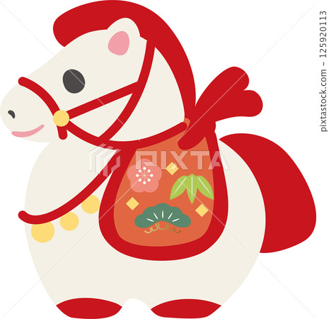 New Year 2026 New Year's card 2026 Clay bell Zodiac Horse Year of the Horse Cute Decoration New Year Illustration material New Year 2026 New Year's card 2026 Clay bell Zodiac Horse Year of the Horse Cute Decoration New Year Illustration material 125920113