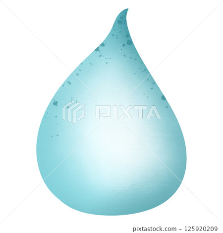 Water drop hand drawn transparency illustration 125920209