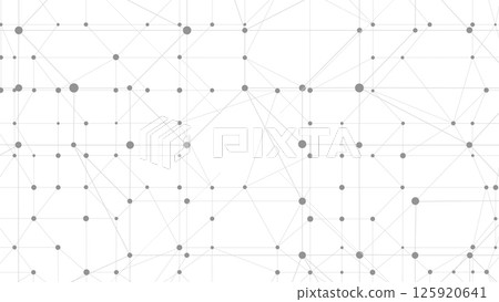 Abstract polygonal perspective space. Dots connected by lines. Abstract wave. Minimalist mesh. 125920641