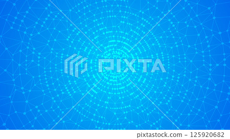 Technology abstract background. Dots connected by lines. Minimalist mesh backdrop. Abstract polygonal radial shape. Plexus circles. Technology abstract background. Dots connected by lines. Minimalist mesh backdrop. Abstract polygonal radial shape. Plexus circles. 125920682