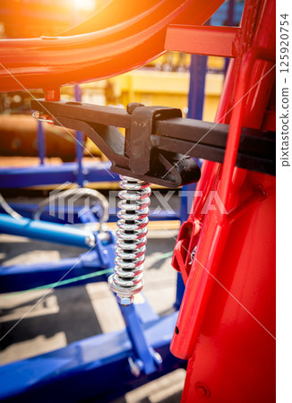 Modern agricultural machinery and equipment. Industrial details. 125920754