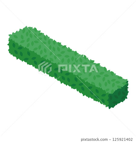 Illustration of long, thin plantings that can be connected together 125921402