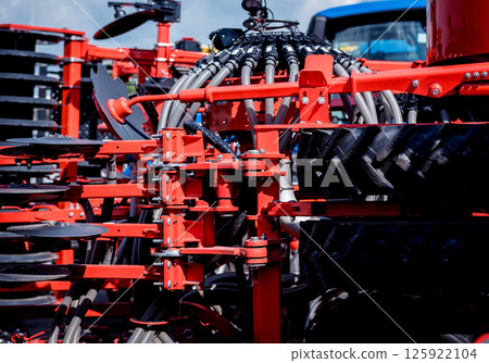 Modern agricultural machinery and equipment. Industrial details. 125922104