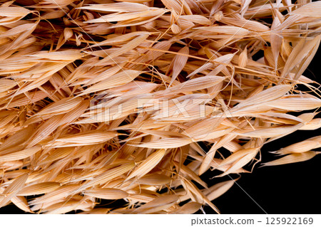 Barley Rice Isolated On a black Background Barley Rice Isolated On a black Background 125922169