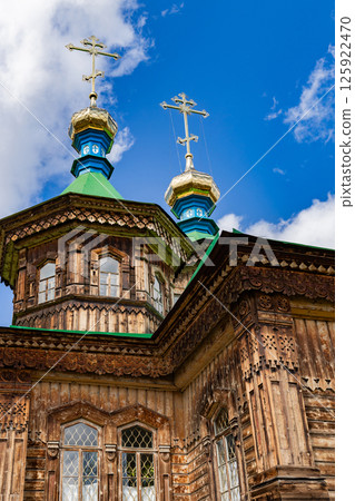 Holy Trinity Cathedral in Karakol city, Kyrgyzstan 125922470