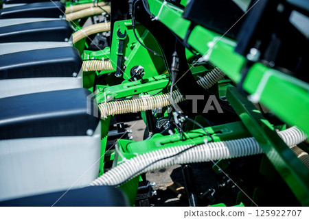 Modern agricultural machinery and equipment. Industrial details. 125922707