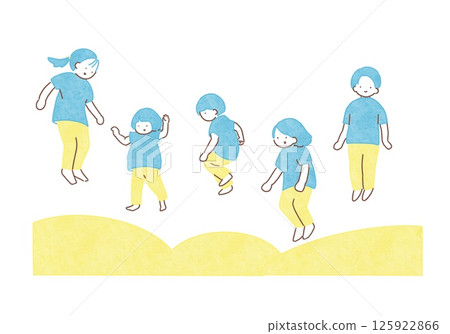 Children jumping happily 125922866