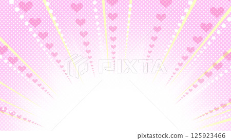 Background material Color Concentration line 16:9 Manga Anime Pink Heart Pop Color Halftone Background material Color Concentration line 16:9 Manga Anime Pink Heart Pop Color Halftone 125923466