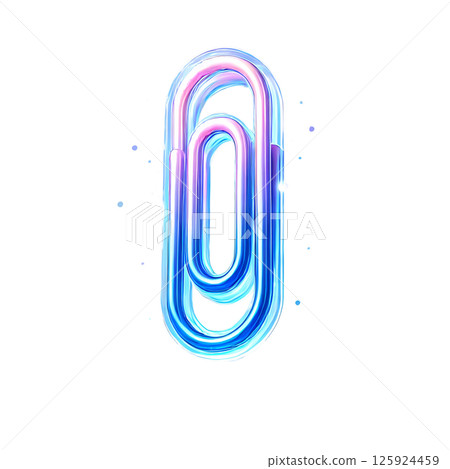 blue paper clip 125924459