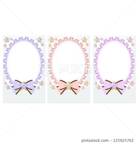 Oshikatsu Instax Polaroid Camera Decoration Jewel Frame Purple Violet Pastel 125925762
