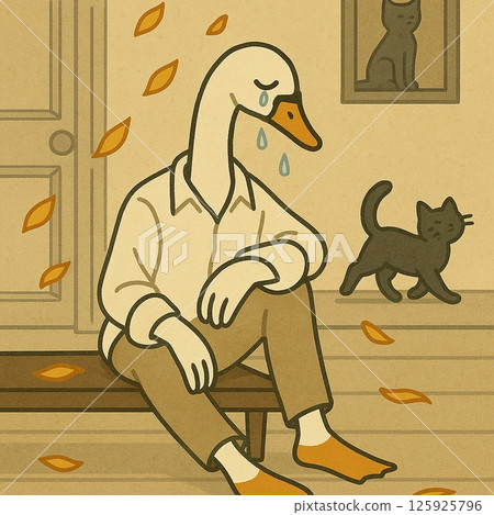 天鵝模式 第42卷 淚水一顆顆落下:秋天帶來細膩的情緒:生成式AI 天鵝模式 第42卷 淚水一顆顆落下:秋天帶來細膩的情緒:生成式AI 125925796