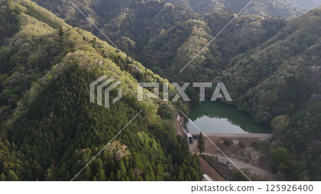 小志野水庫（鳥瞰圖） - 日本山梨縣大月市 125926400