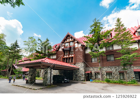 <Nagano Prefecture> Kamikochi Imperial Hotel exterior <Nagano Prefecture> Kamikochi Imperial Hotel exterior 125926922