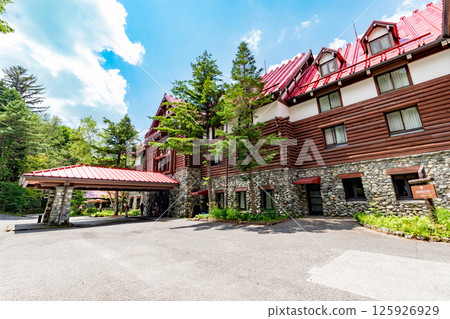 <Nagano Prefecture> Kamikochi Imperial Hotel exterior <Nagano Prefecture> Kamikochi Imperial Hotel exterior 125926929