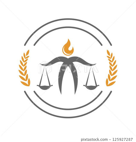 Legal lawyer logo icon design 125927287