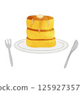 Illustration of pancake 125927357
