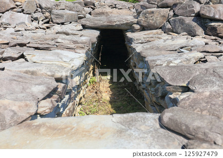 A burial facility on the mound of the Nodain Tomb, built on the middle slope of Mount Taima, among the Arioka Tomb Group in Zentsuji City. 125927479