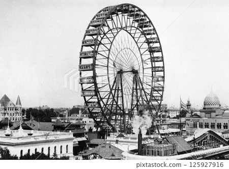 1893 Chicago World's Fair Ferris Wheel 125927916