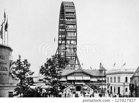 1893 Chicago World's Fair Ferris Wheel 125927927