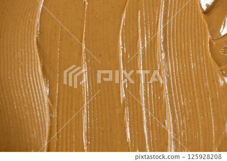 Detailed Peanut Butter Texture. Macro Food Detailed Peanut Butter Texture. Macro Food 125928208