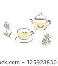 Herbal tea illustration 125928830