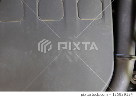 Rat footprint in the car engine Rat footprint in the car engine 125929154