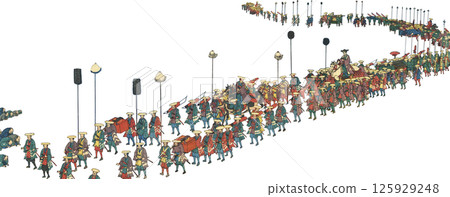 浮世繪插圖：大名遊行 125929248