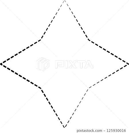 Geometric shapes dash line. Decoration element Geometric shapes dash line. Decoration element 125930016