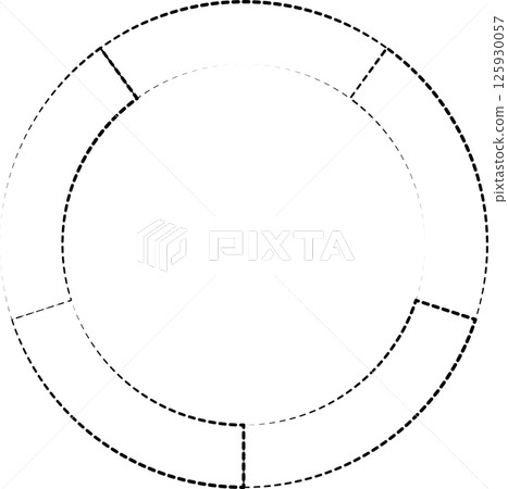 Geometric shapes dash line. Decoration element Geometric shapes dash line. Decoration element 125930057