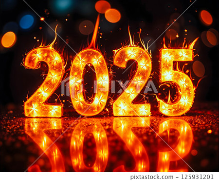 The image is a creative representation of the number twenty-five The image is a creative representation of the number twenty-five 125931201