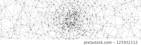 Technology abstract background. Dots connected by lines. Minimalist mesh backdrop. Abstract polygonal radial shape. Plexus circles. Technology abstract background. Dots connected by lines. Minimalist mesh backdrop. Abstract polygonal radial shape. Plexus circles. 125932112