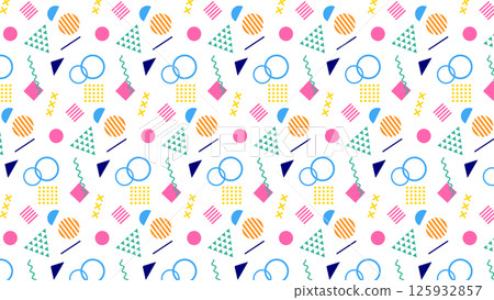 Colorful Memphis Design Colorful Memphis Design 125932857