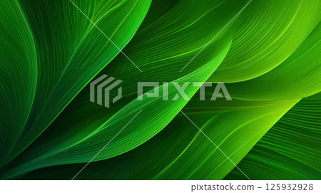 Green abstract leaf pattern background 125932928