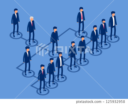 Infographic of a cartoon family tree on a white background stock illustration 125932958