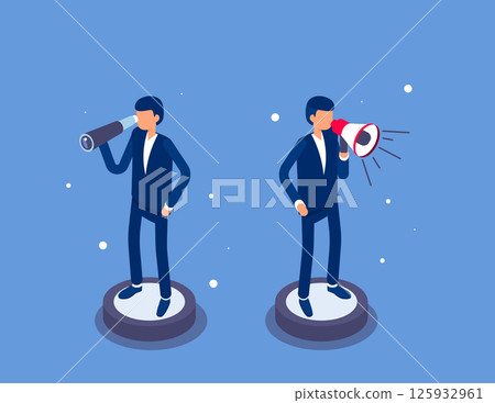 We are hiring concept banner. Flat isometric vector illustration We are hiring concept banner. Flat isometric vector illustration 125932961