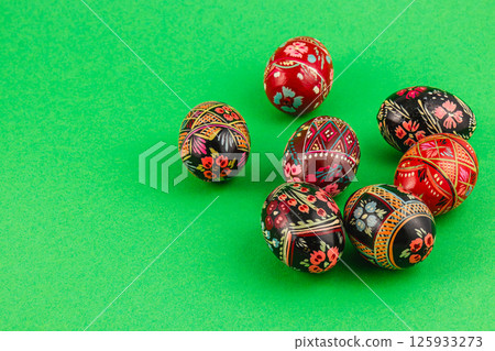 Foot care procedure with medical gloves on patients toes 125933273