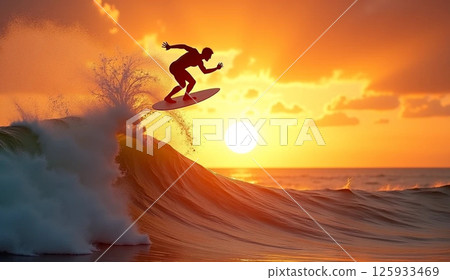 A person who surfs 125933469
