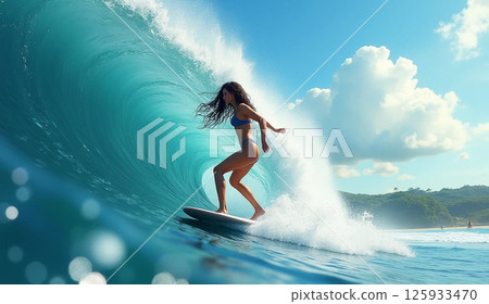 衝浪的女人 衝浪的女人 125933470