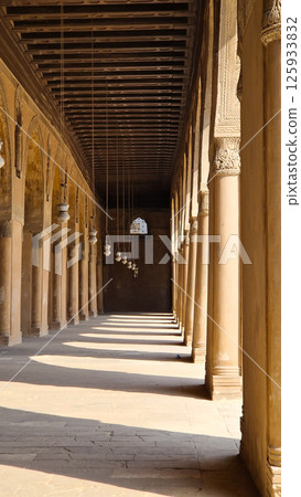 Mosque of Ibn Tulun in the Cairo, Egypt	 125933832