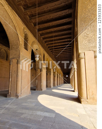 Mosque of Ibn Tulun in the Cairo, Egypt	 125933833