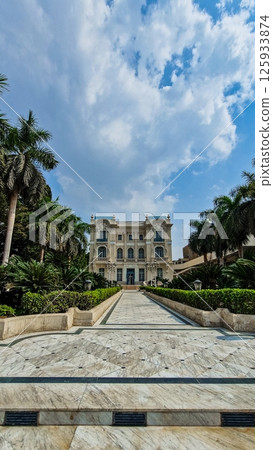 Exterior of Mohamed Mahmoud Khalil Museum in Cairo, Egypt. Impressionist museum in Egypt Exterior of Mohamed Mahmoud Khalil Museum in Cairo, Egypt. Impressionist museum in Egypt 125933874