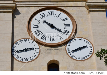 馬耳他共和國、馬耳他島、瓦萊塔、聖約翰聯合大教堂、鐘樓、大鐘 125934508