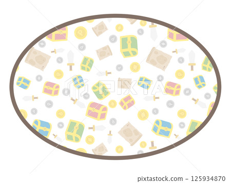 Game circular frame 125934870