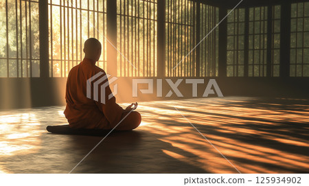 禪僧坐禪 125934902