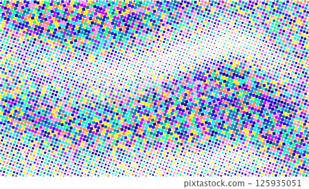 Abstract pattern of colorful squares on a white background. 125935051